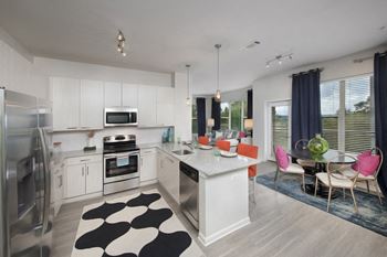 Luxury Kitchen with Light Cabinetry at Atlanta Rentals Near Me